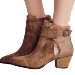 Free People Bellville Ankle Booties Hippie Bohemian Cowgirl Western Grunge Sz36